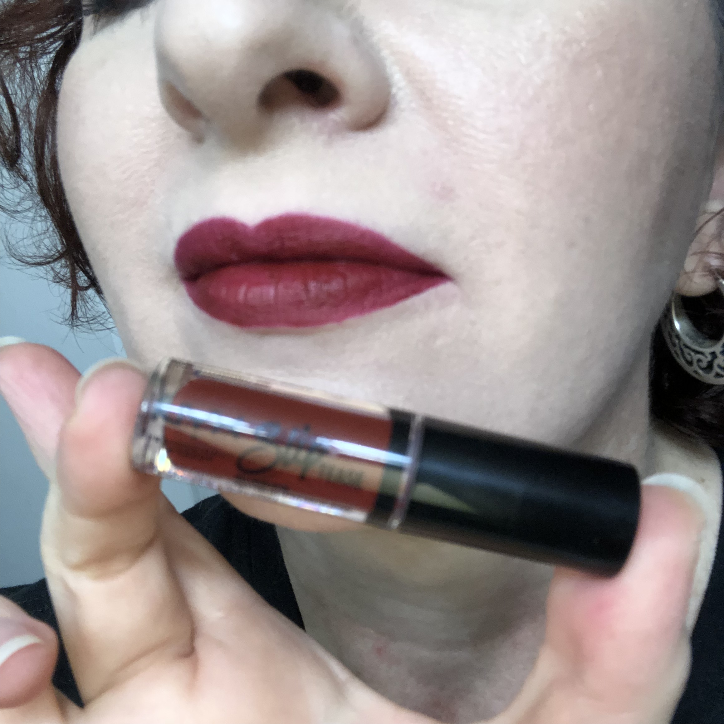 Nyx Sweet Chateau Slip Tease Lip Vault Something About Berry Swatch